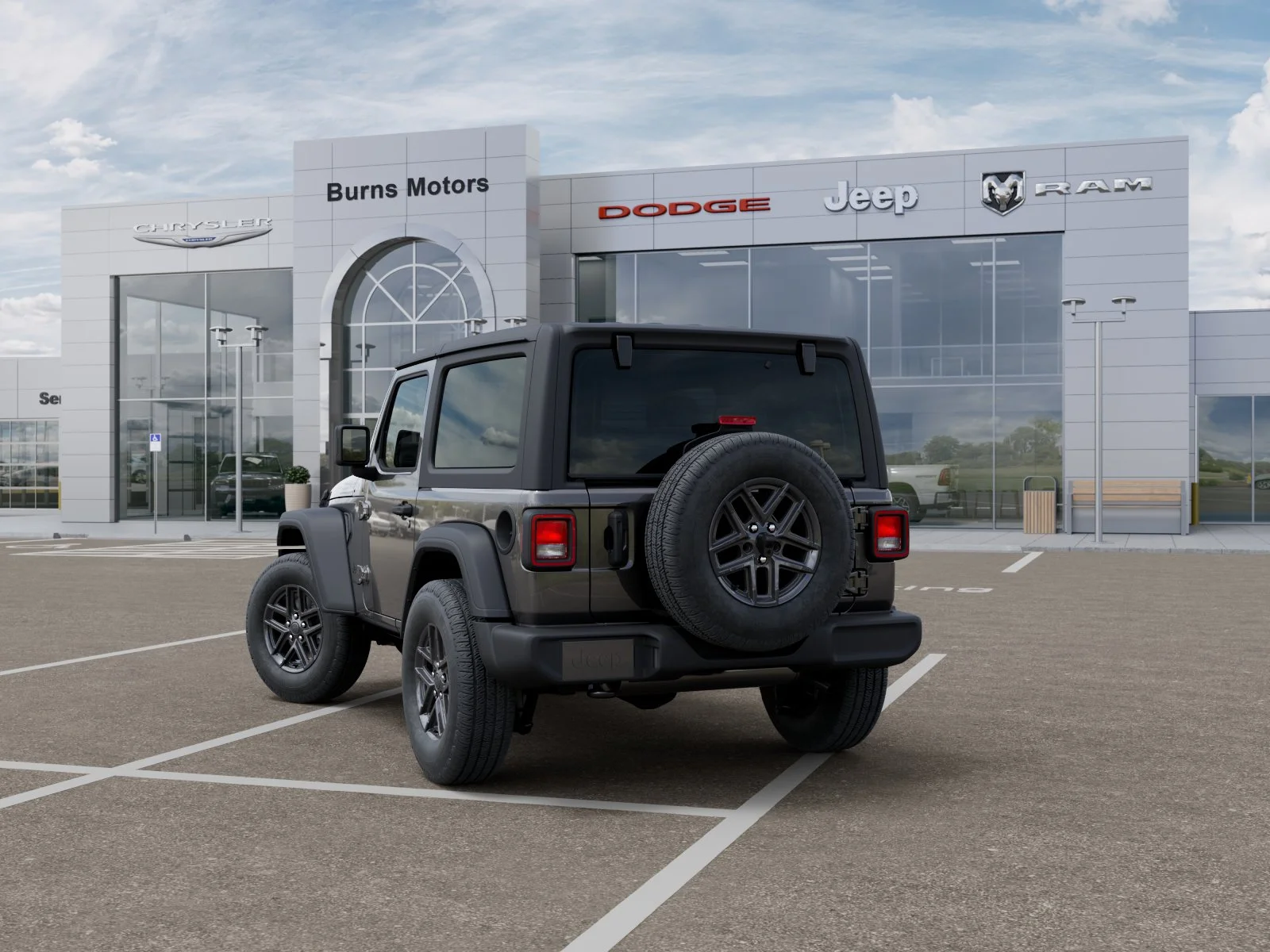 New 2026 Granite Crystal Metallic Clear-Coat Exterior Paint Jeep Sport 2-Door image 29