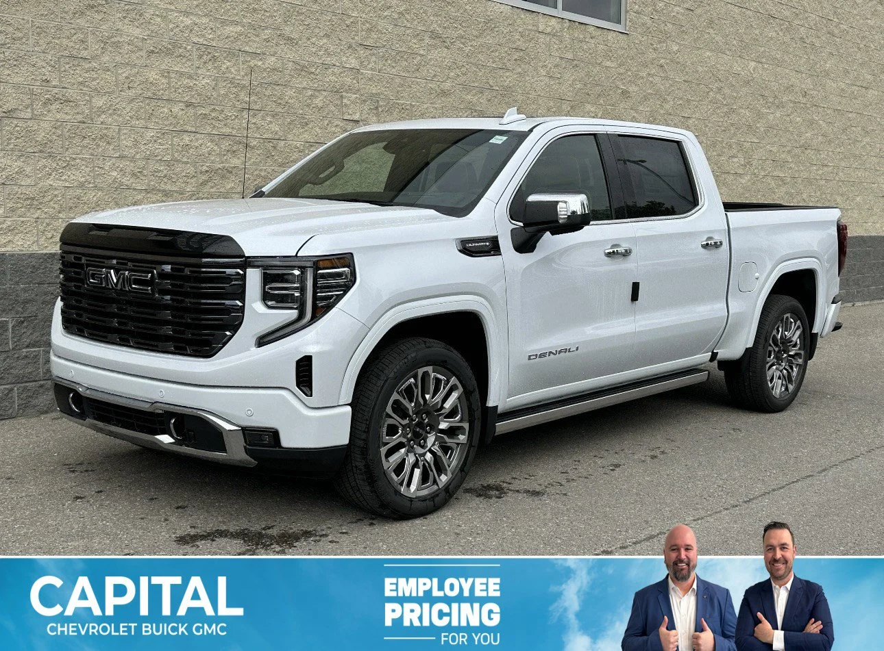 New 2026 Glacier White Tricoat GMC Denali Ultimate image 1