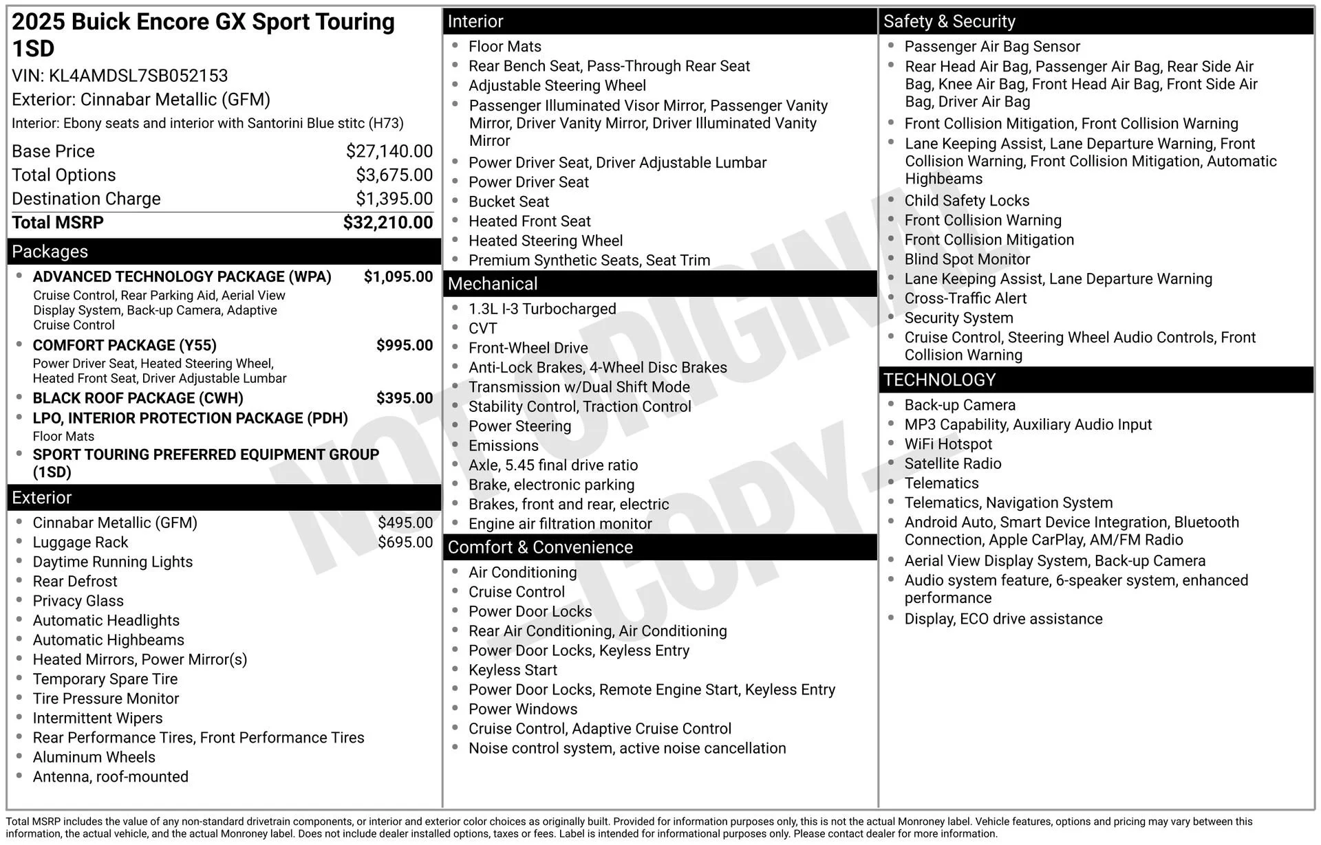 2025 Buick Encore GX Sport Touring