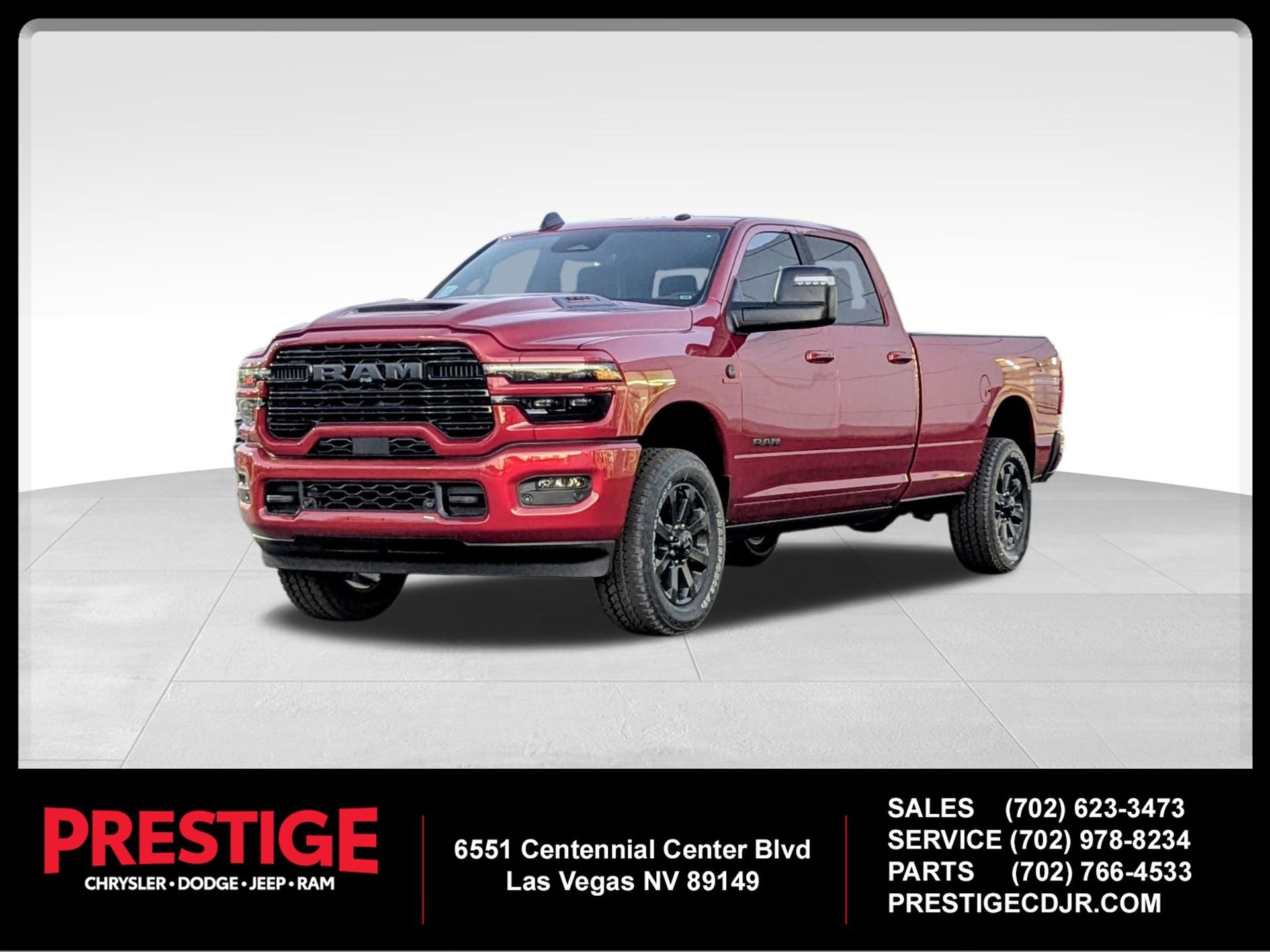 New 2026 Molten Red Pearl-Coat Exterior Paint RAM Laramie image 1