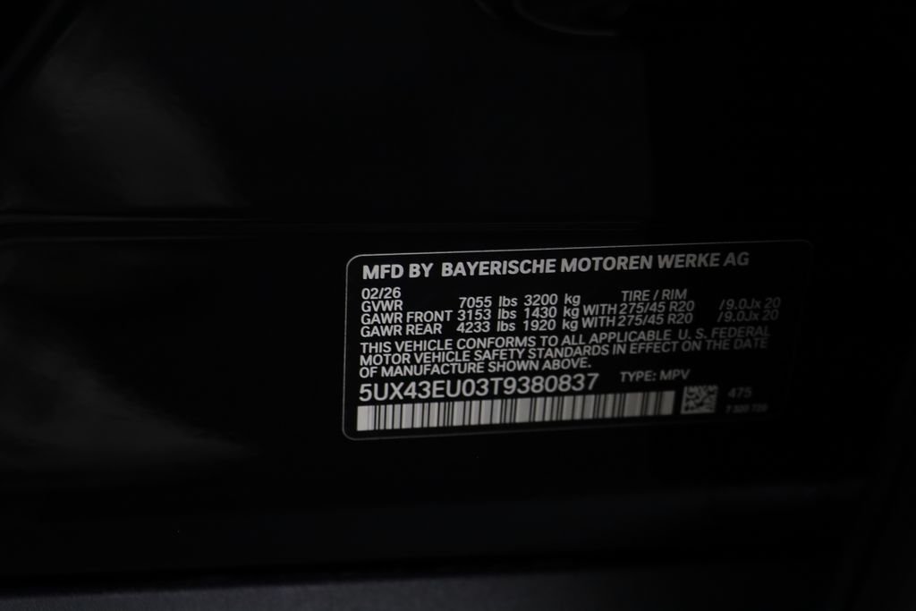 New 2026 Black Sapphire Metallic BMW xDrive50e image 26