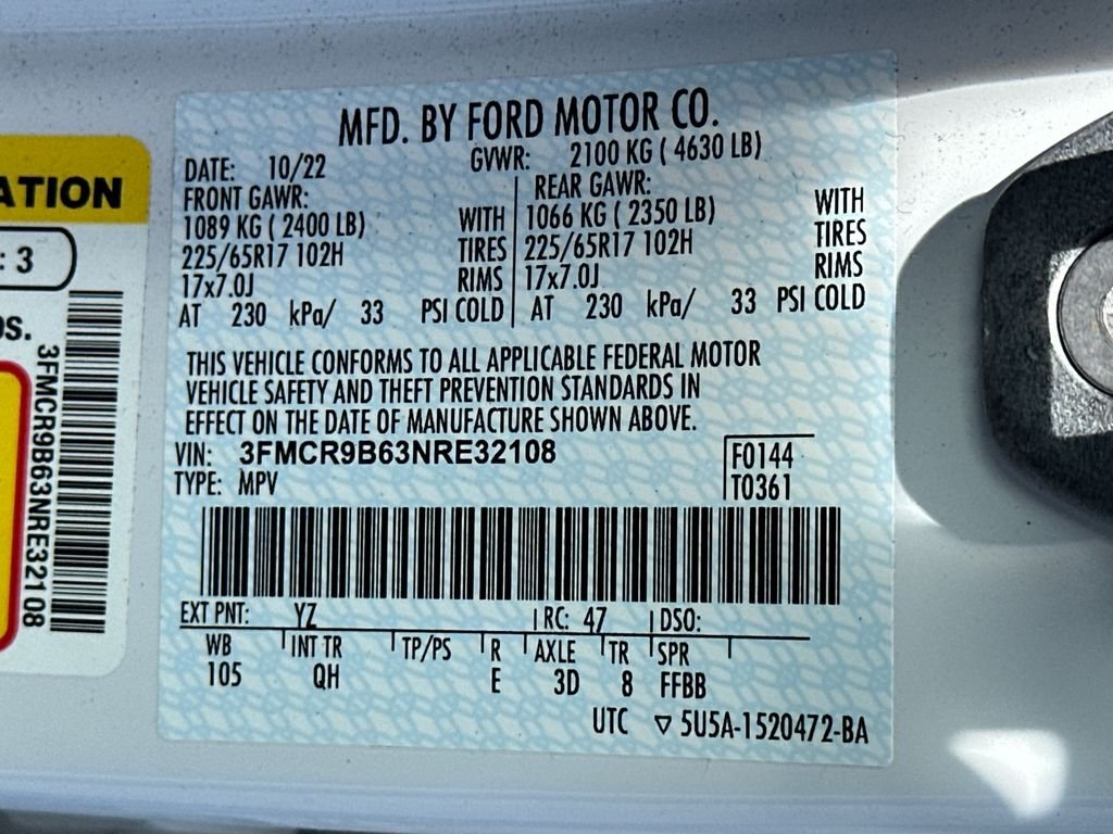 Certified Used 2022 Oxford White Ford Big Bend image 33