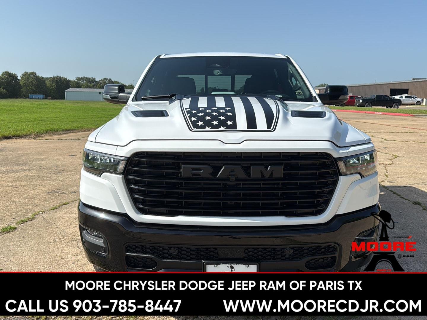 New 2026 Bright White Clear-Coat Exterior Paint RAM Laramie image 2