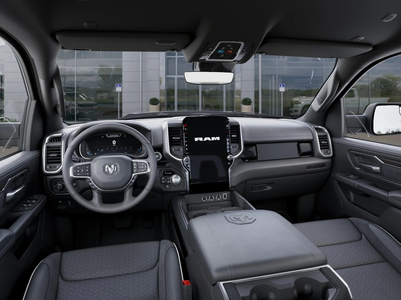 New 2026 Granite Crystal Metallic Clear-Coat Exterior Paint RAM Laramie image 40