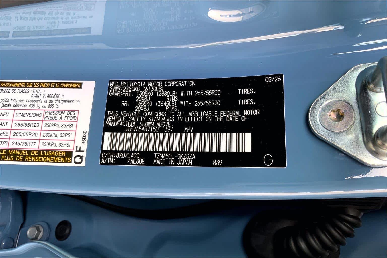 Used 2026 Heritage Blue Toyota Limited image 34