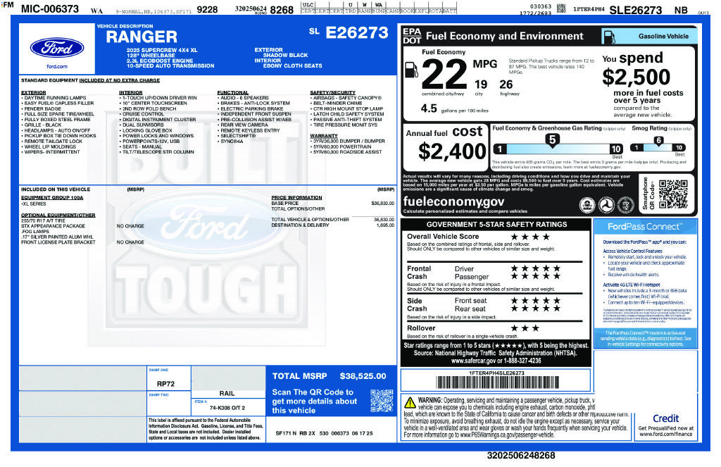 Certified Used 2025 Black Ford XL image 13