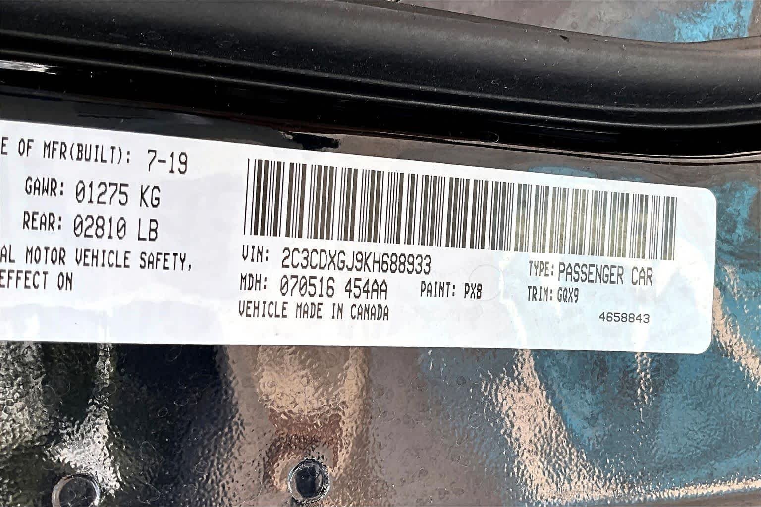 Used 2019 Pitch Black Clearcoat Dodge Scat Pack image 36