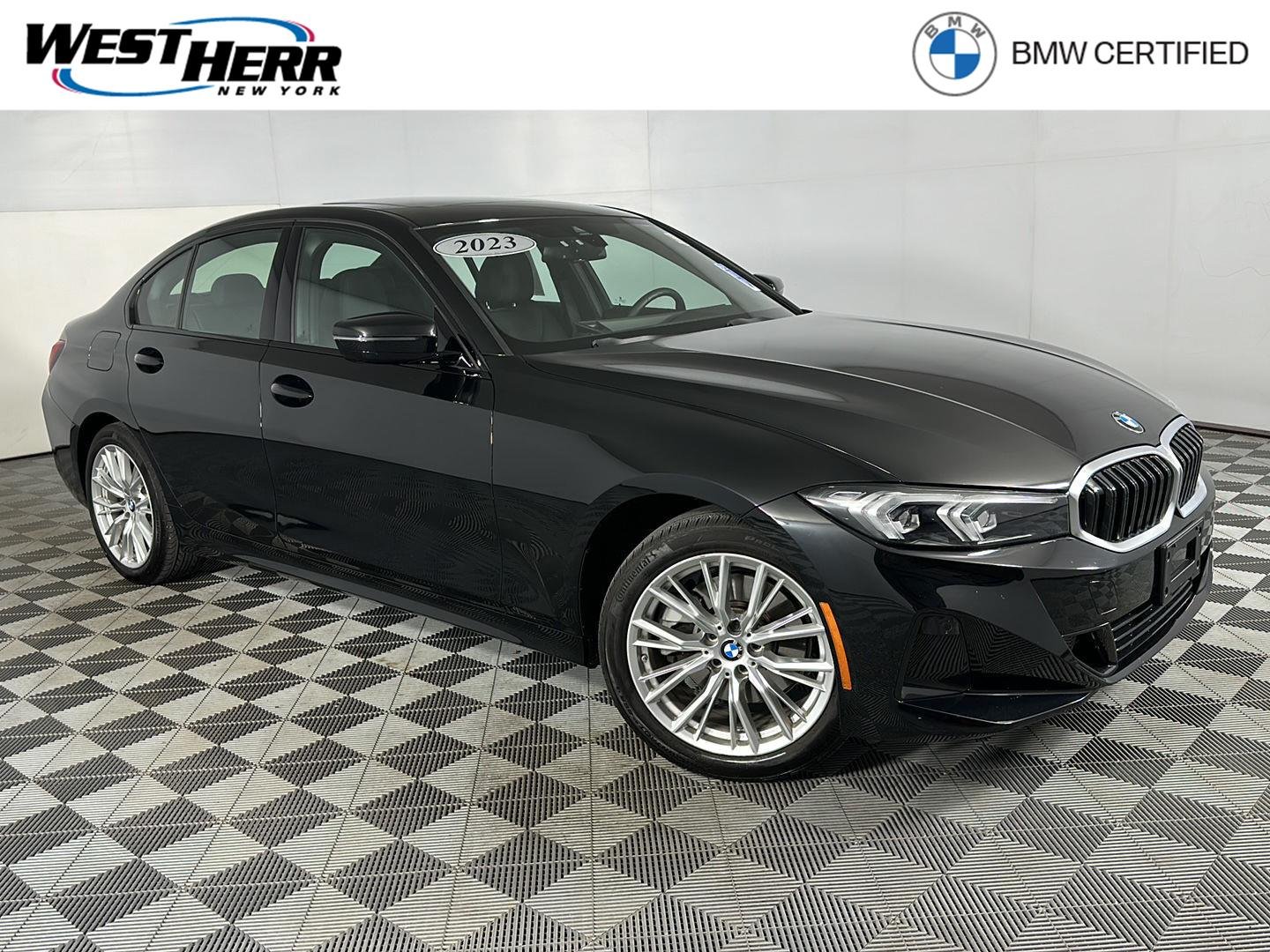 Certified Used 2023 Jet Black BMW 330i xDrive image 1