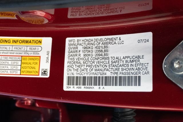 2024 Honda Accord EX - Photo 29