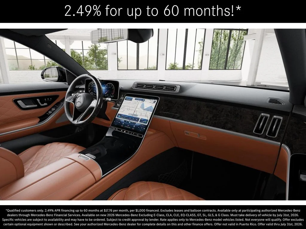 New 2026 Obsidian Black Metallic Mercedes-Benz S 580 image 6