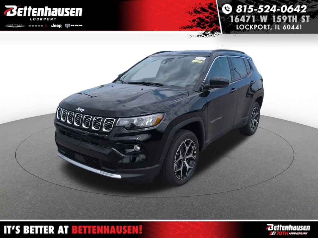 New 2026 Diamond Black Crystal Pearl-Coat Exterior Paint Jeep Limited image 1