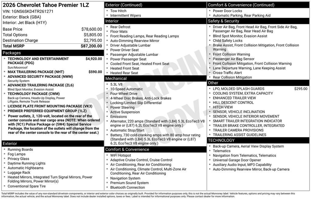 2026 Chevrolet Tahoe Premier - Photo 27