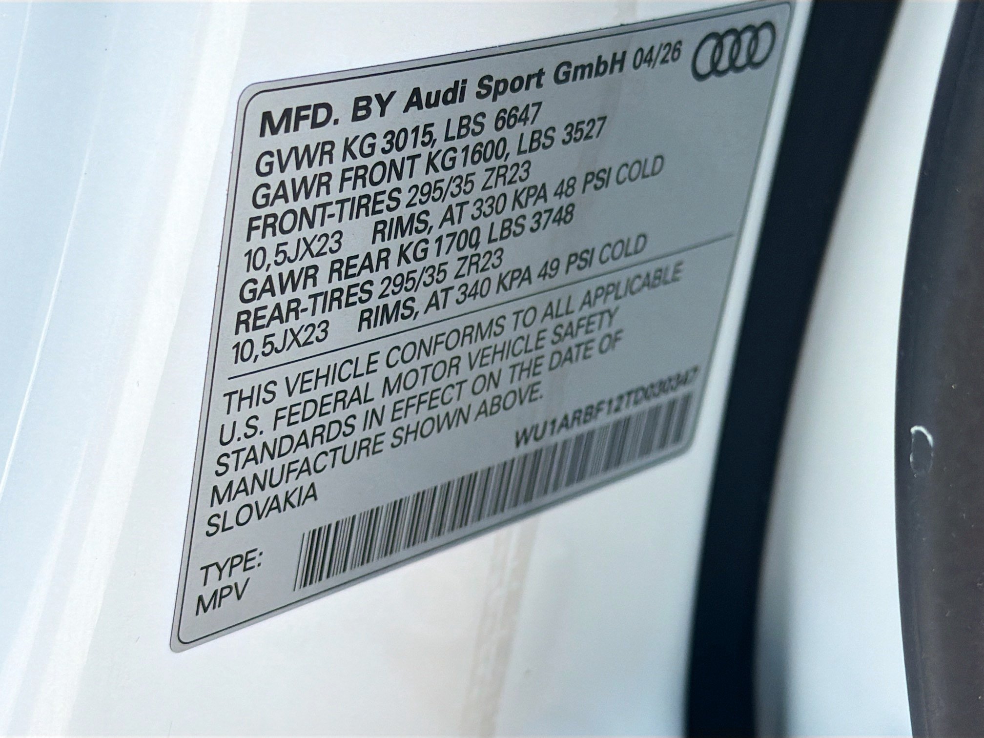 New 2026 Glacier White Metallic Audi performance image 41