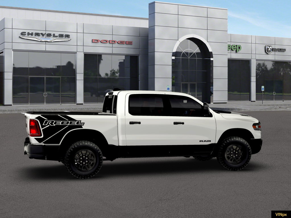 New 2026 Bright White Clear-Coat Exterior Paint RAM Rebel image 13