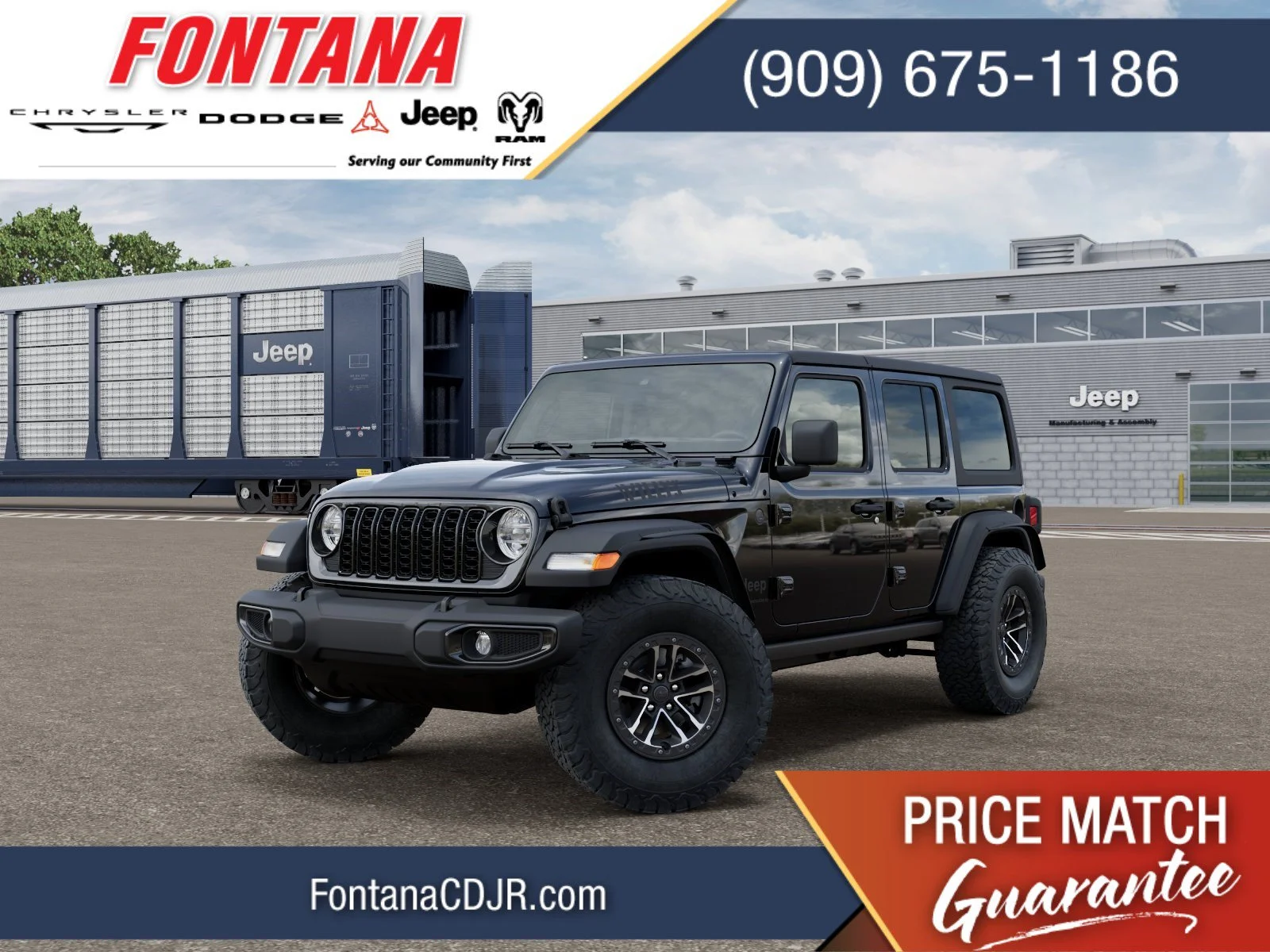 New 2026 Black Clearcoat Jeep Willys image 1