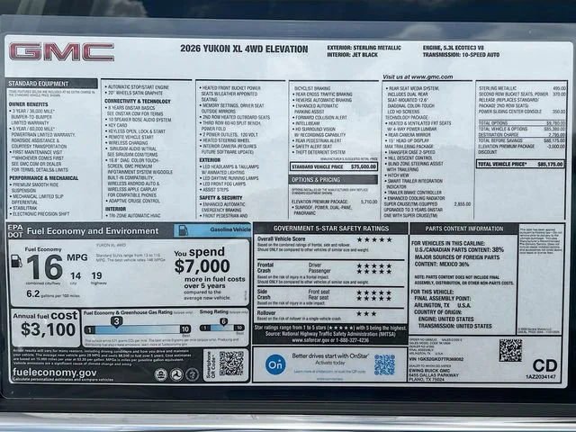 Used 2026 Sterling Metallic GMC Elevation image 21