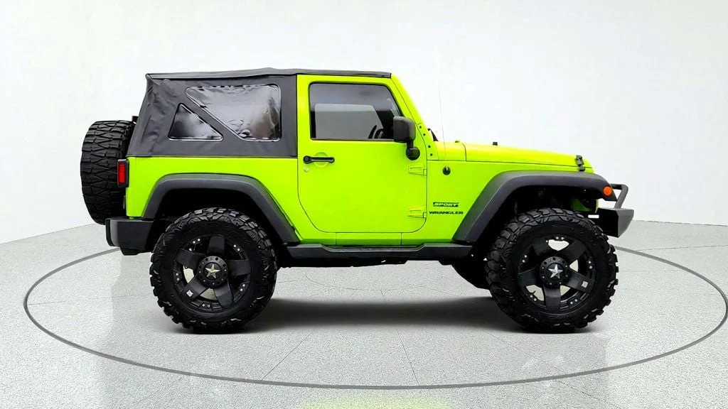 Used 2012 Gecko Pearl Jeep 4WD 2dr Sport w/ XD Wheels, Nitto M/T Tires & Trail FX Bumper image 4