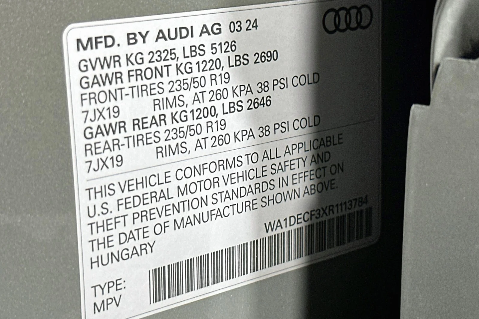 Used 2024 Chronos Gray Metallic Audi S line Premium image 24