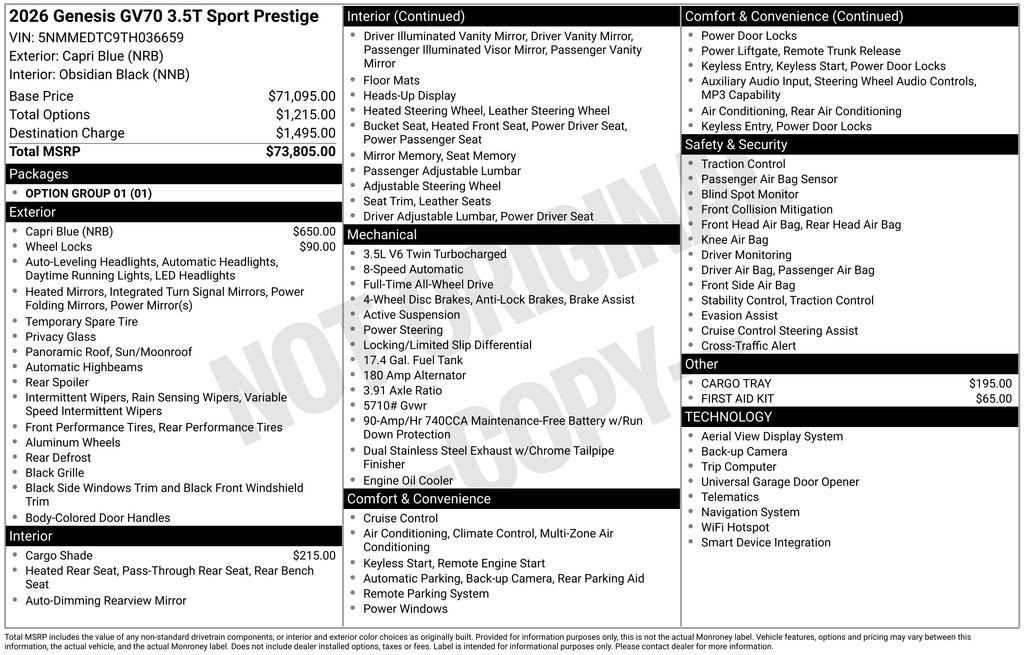 2026 GENESIS GV70 Sport Prestige - Photo 24