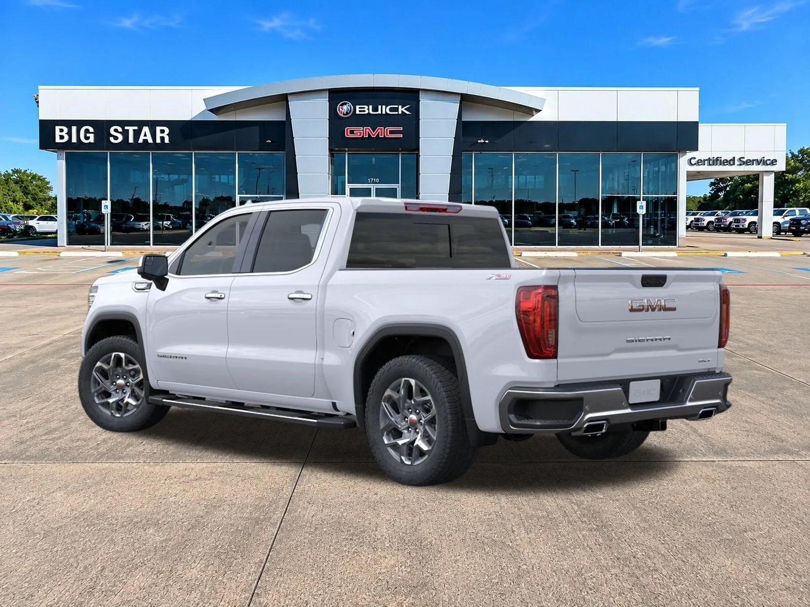 New 2026 Glacier White Tricoat GMC SLT image 3