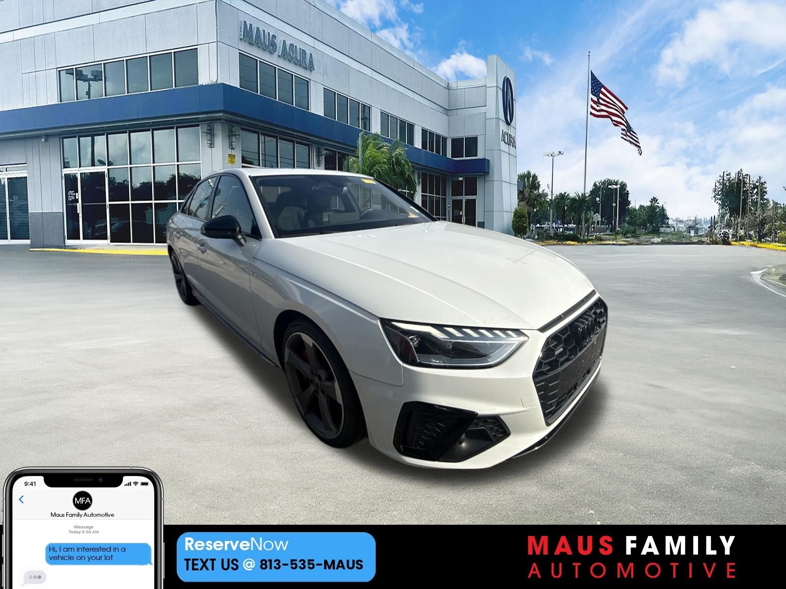 Used 2023 Glacier White Audi 45 S line Premium Plus image 1