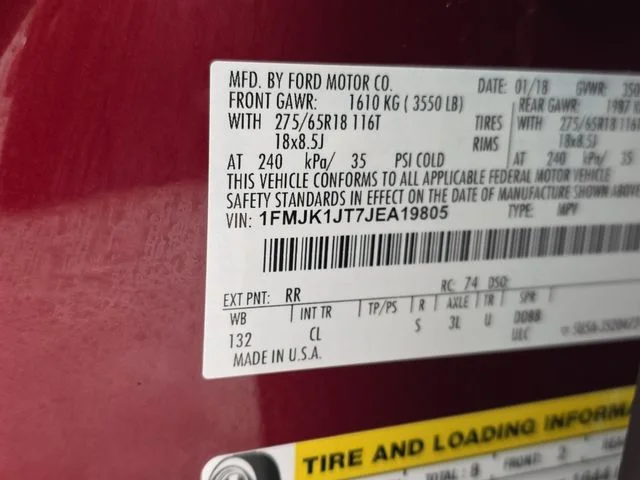 Used 2018 Ruby Red Metallic Ford XLT image 10