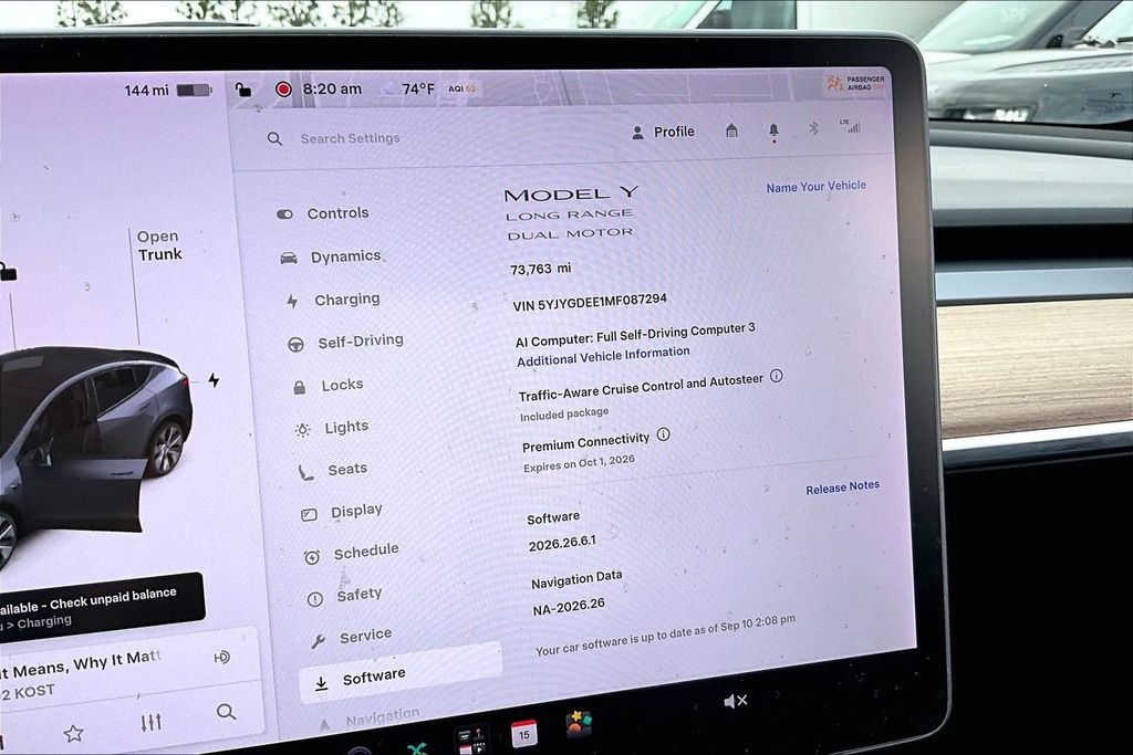 Used 2021 Gray Tesla Long Range image 13