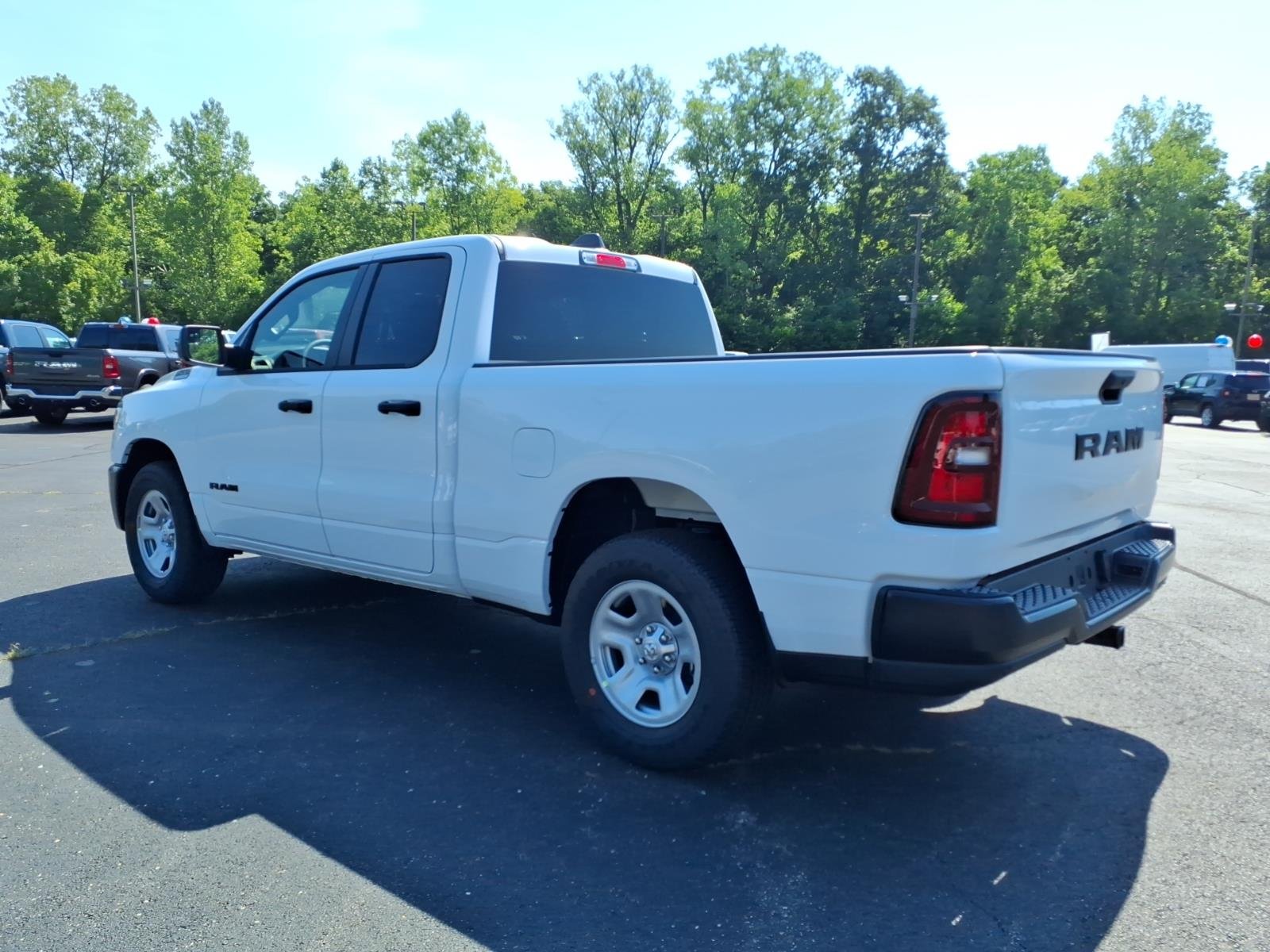 New 2026 Bright White Clear-Coat Exterior Paint RAM Tradesman Quad Cab 4x2 6
