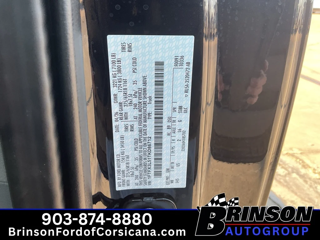 New 2026 Agate Black Metallic Ford XLT image 13