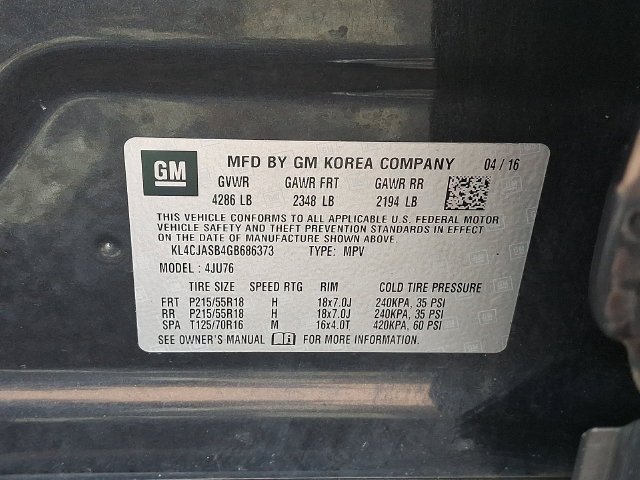 Used 2016 Carbon Black Metallic Buick Base image 25