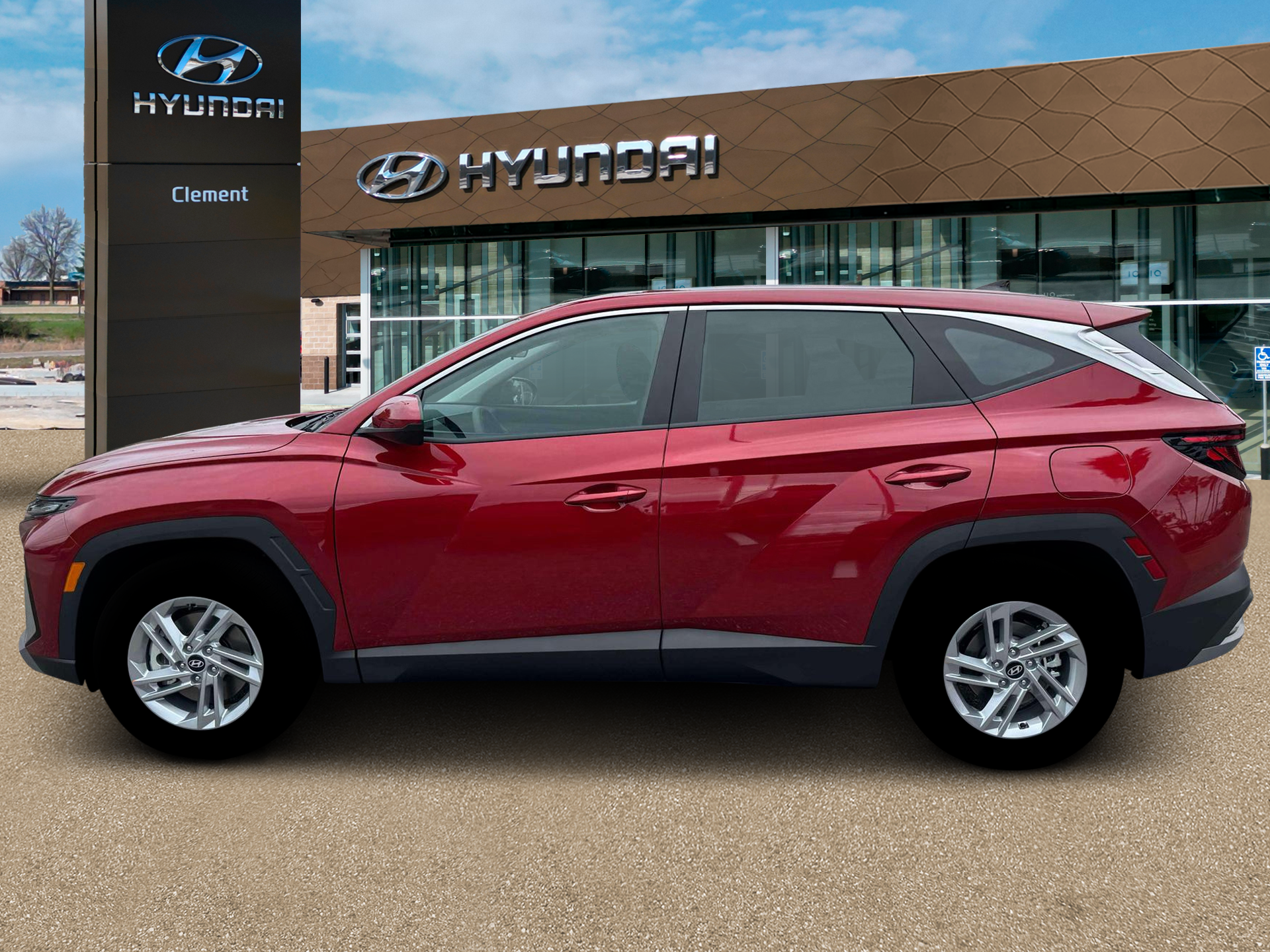 New 2026 Red Hyundai SE AWD image 3
