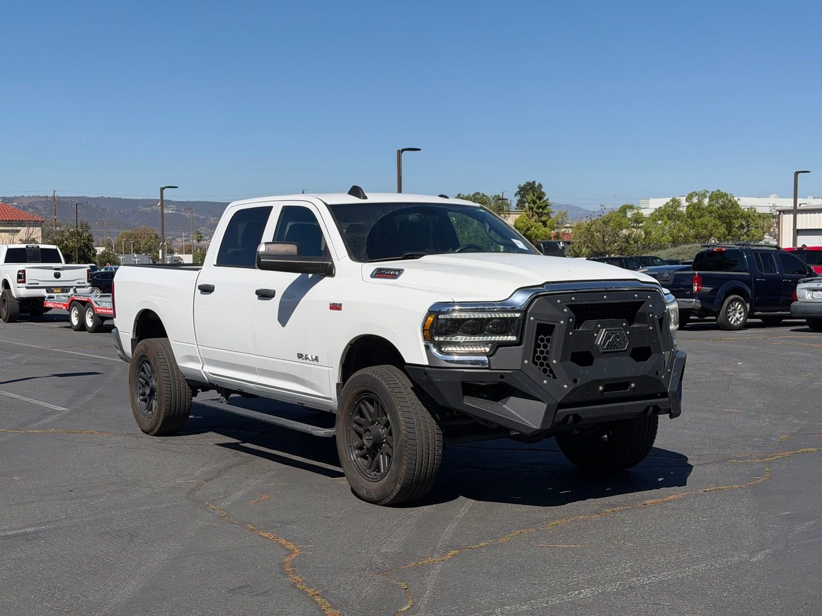 Used 2022 Bright White Clearcoat Ram Tradesman image 2