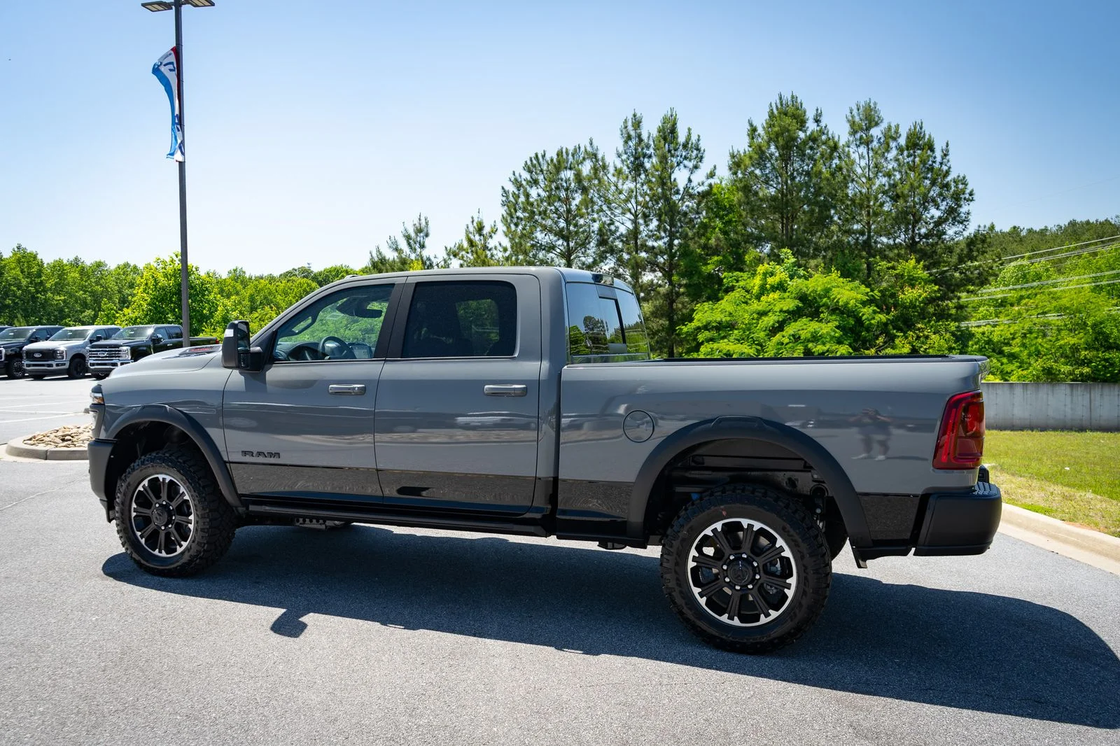 New 2026 Ceramic Gray Clear-Coat Exterior Paint RAM Rebel image 7