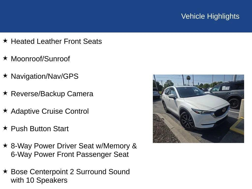 Used 2018 White Mazda Grand Touring image 13