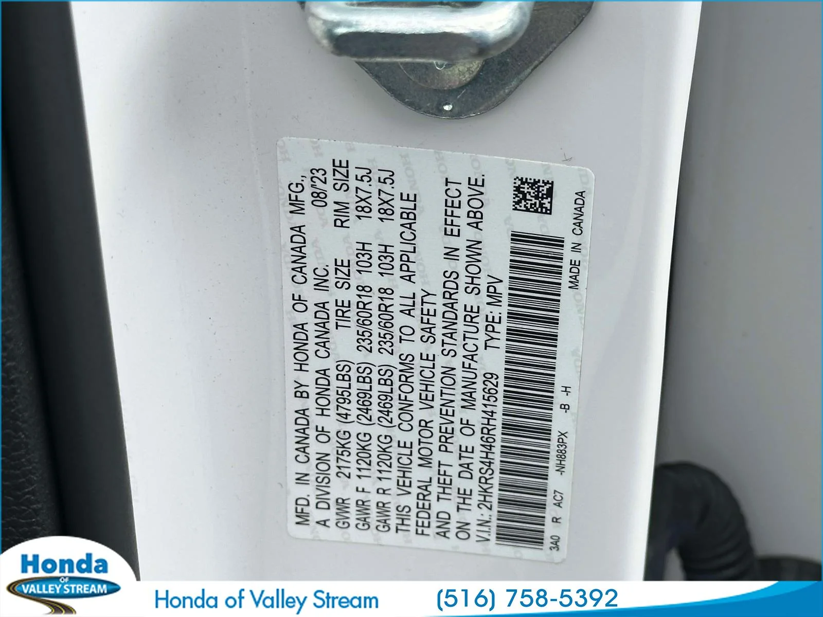 Certified Used 2024 White Honda EX image 23