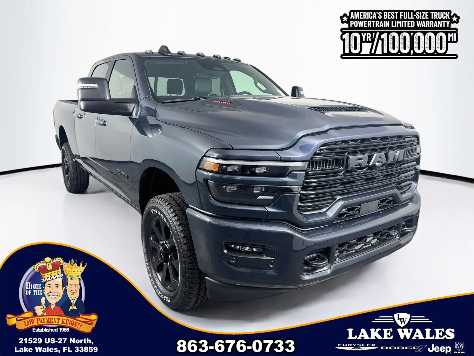 New 2026 Forged Blue Metallic Exterior Paint RAM LARAMIE image 1