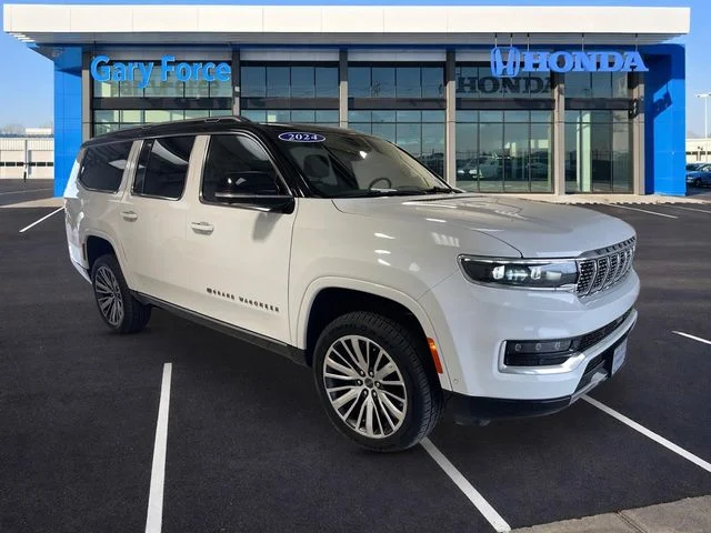 Used 2024 Bright White Clearcoat Jeep Series III image 1