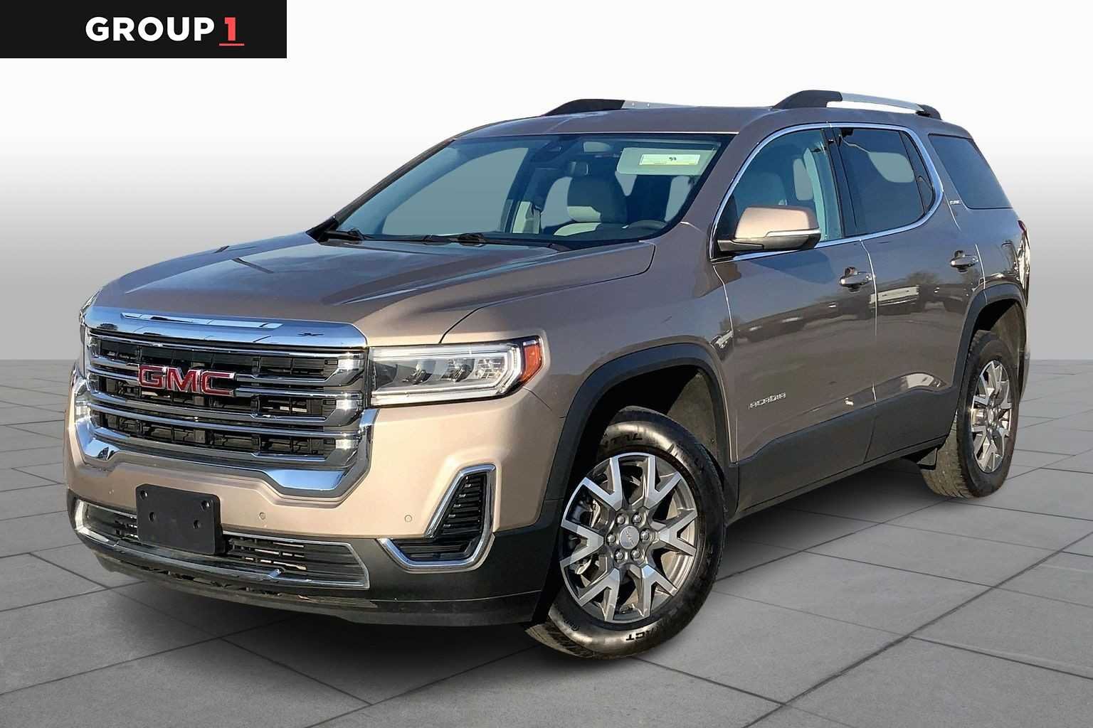 Light Stone Metallic 2023 GMC Acadia SLE FWD SUV / Crossover Front-Wheel Drive