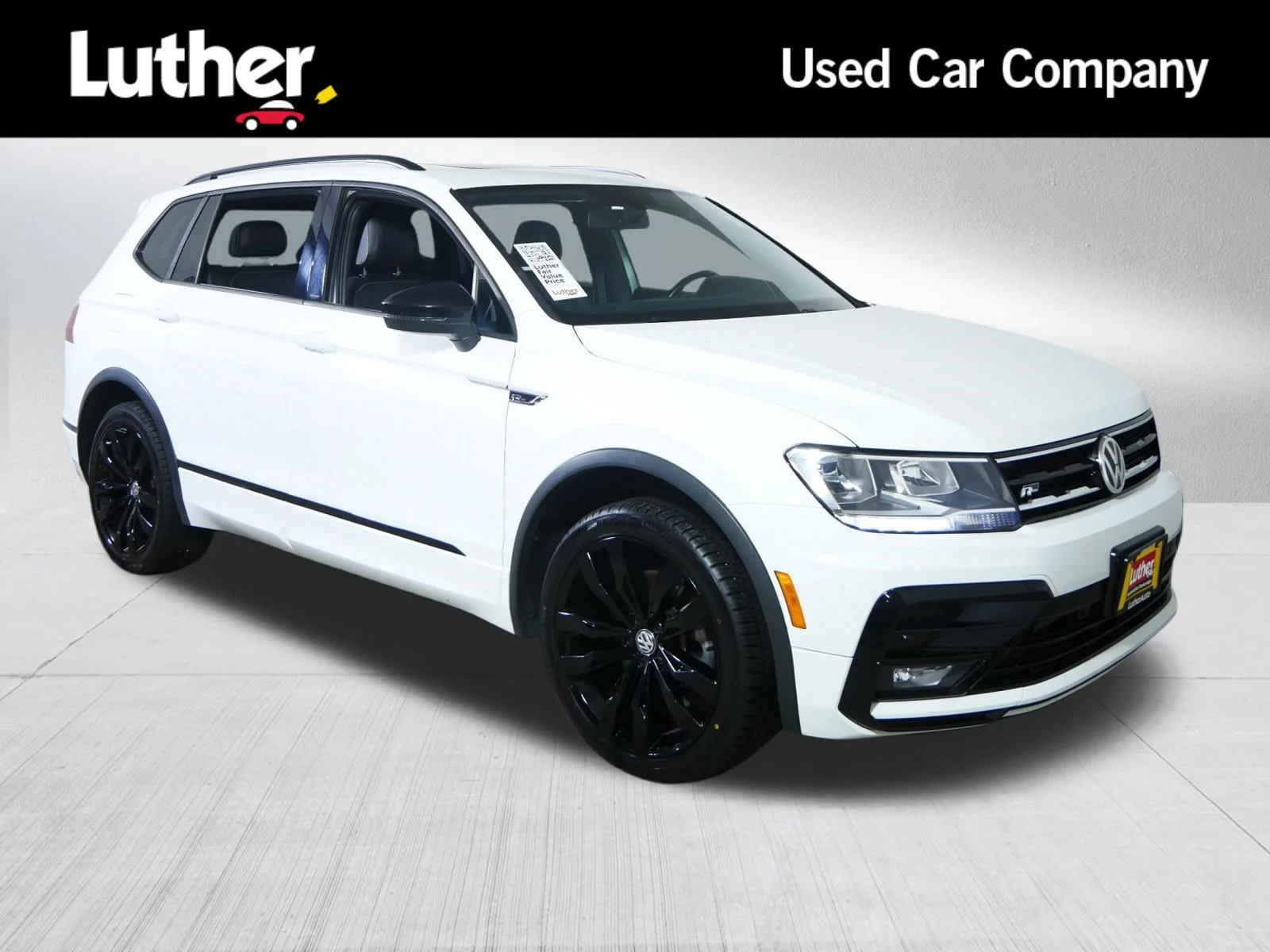 Used 2021 Pure White Volkswagen SE R-Line Black image 1