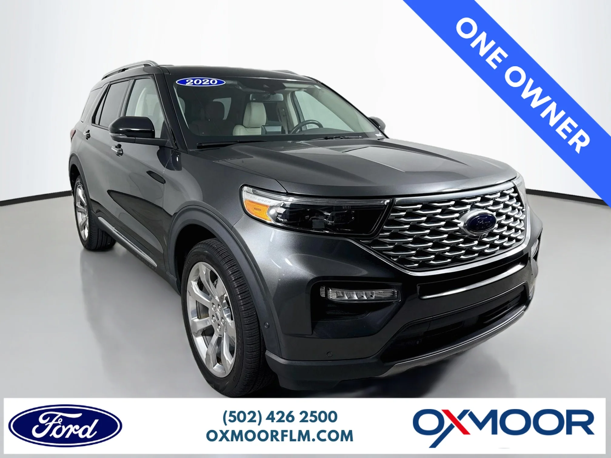 Used 2020 Magnetic Metallic Ford Platinum image 1