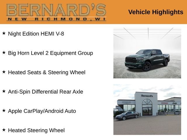 New 2026 Serrano Green Metallic RAM Big Horn image 2