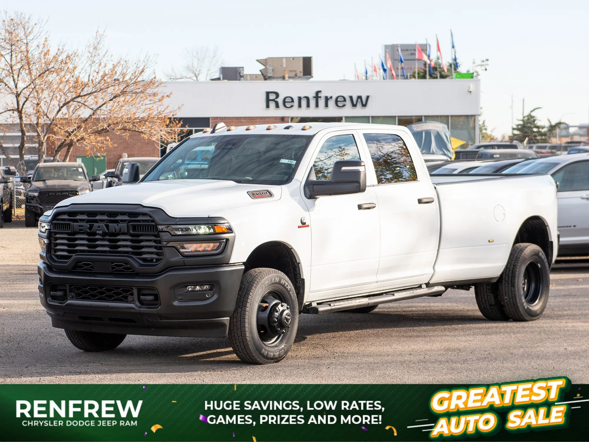 New 2026 White RAM Tradesman* Crew Cab 4x4, 8
