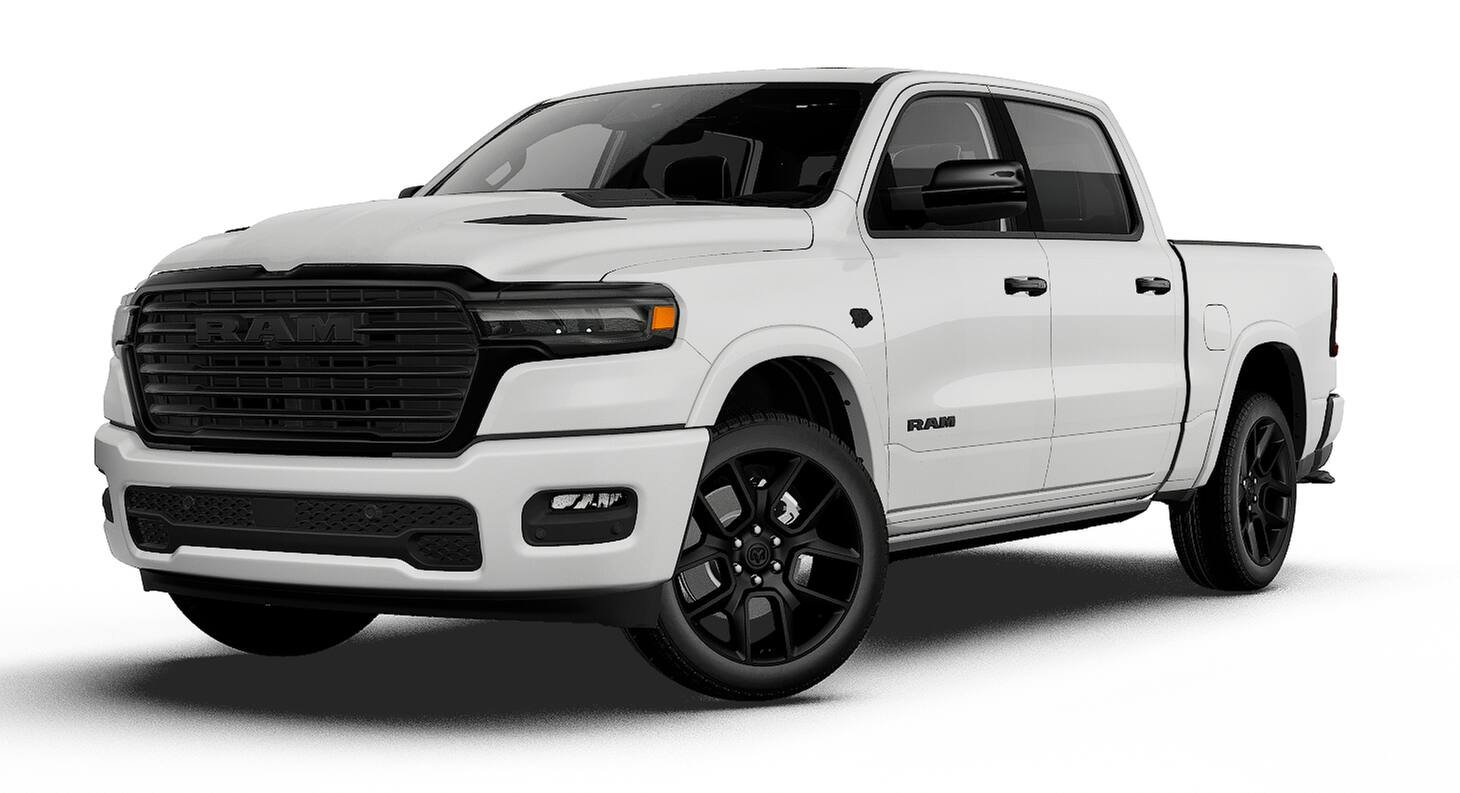 New 2027 Bright White Clear-Coat Exterior Paint RAM LARAMIE image 1
