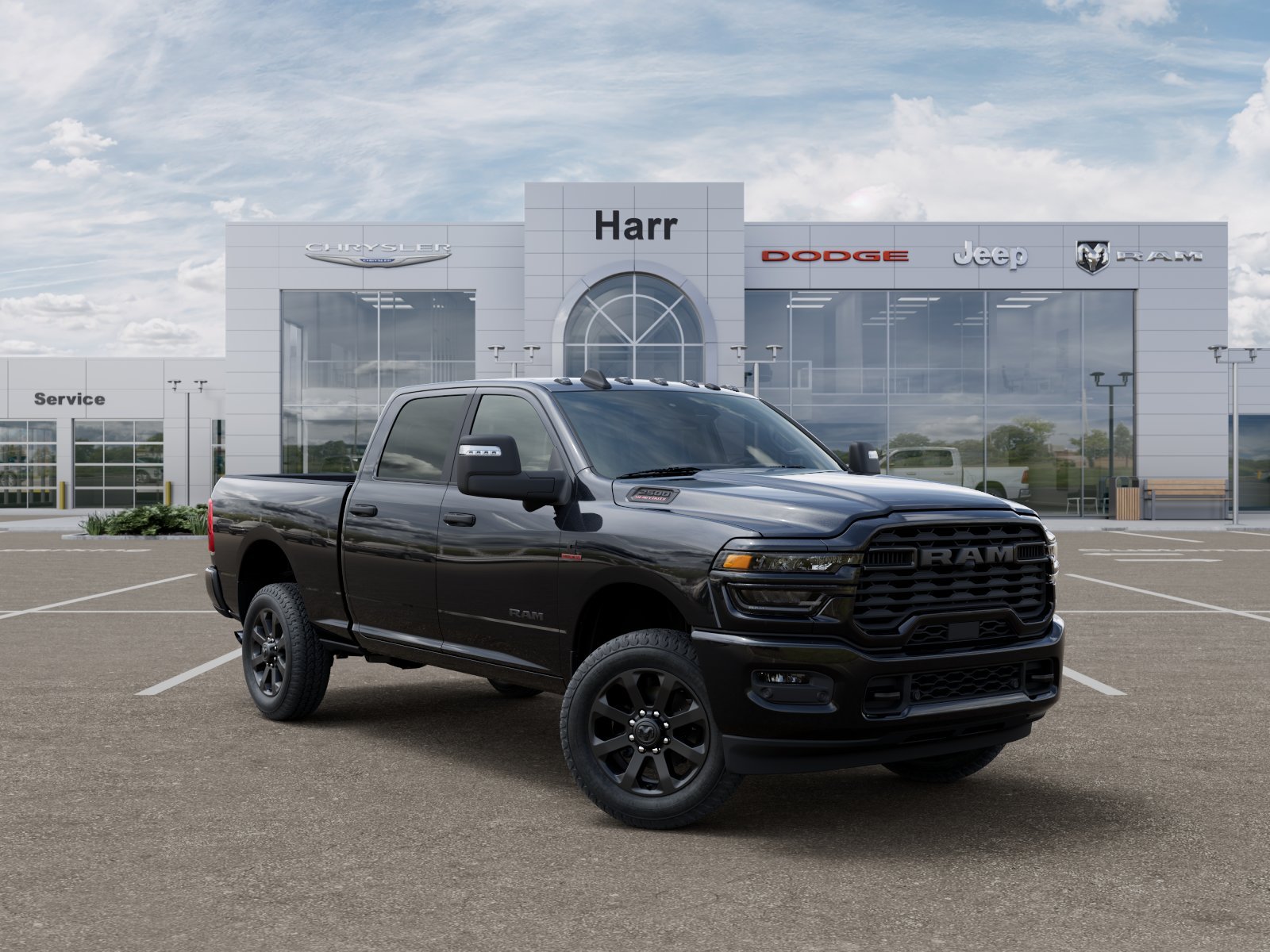 New 2026 Diamond Black Crystal Pearl-Coat Exterior Paint RAM Big Horn image 22