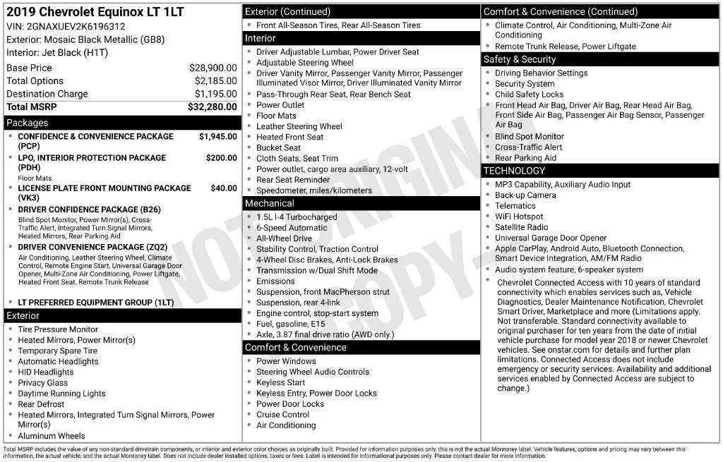 Used 2019 Black Chevrolet LT image 6