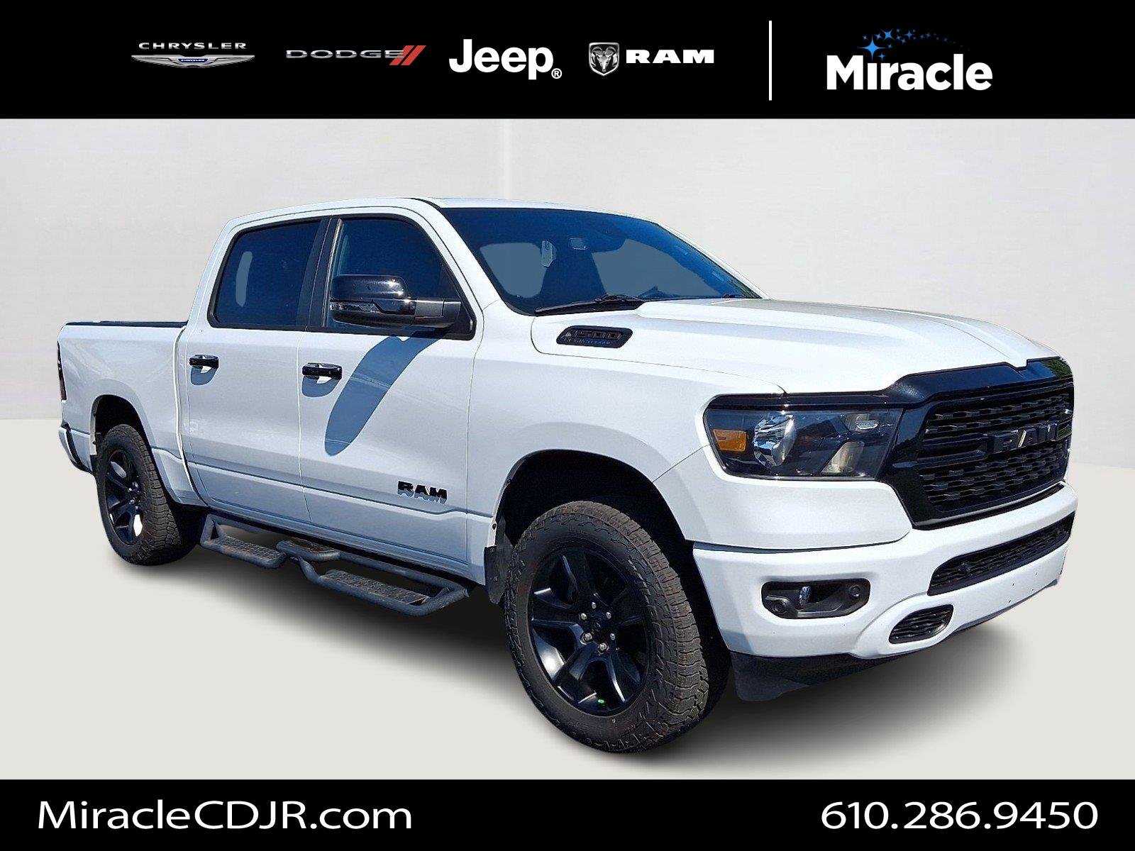 Used 2023 Bright White Clearcoat Ram Big Horn image 1