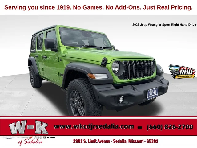 2026 Jeep Wrangler Sport RHD