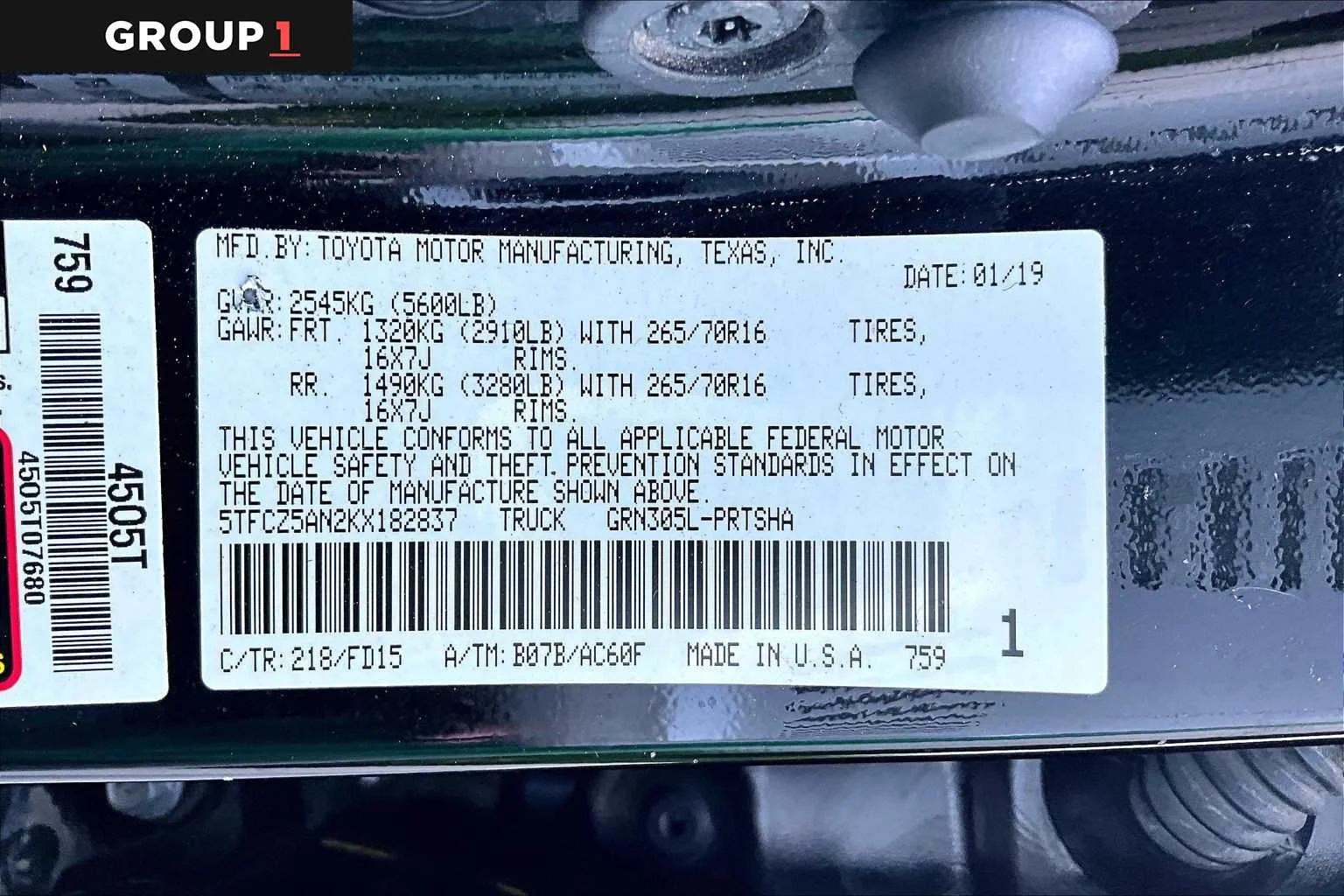 Certified Used 2019 Midnight Black Metallic Toyota TRD Off Road image 37