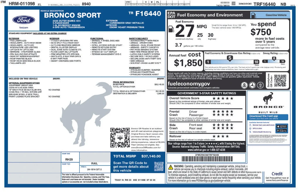 New 2026 Gray Ford Outer Banks image 3