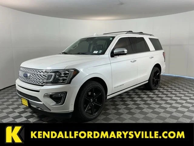 Used 2019 White Platinum Metallic Tri-Coat Ford Platinum image 1